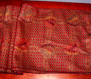 Opulent silk–pashmina scarf