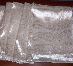 Silk scarf Lustrous silk jacquard